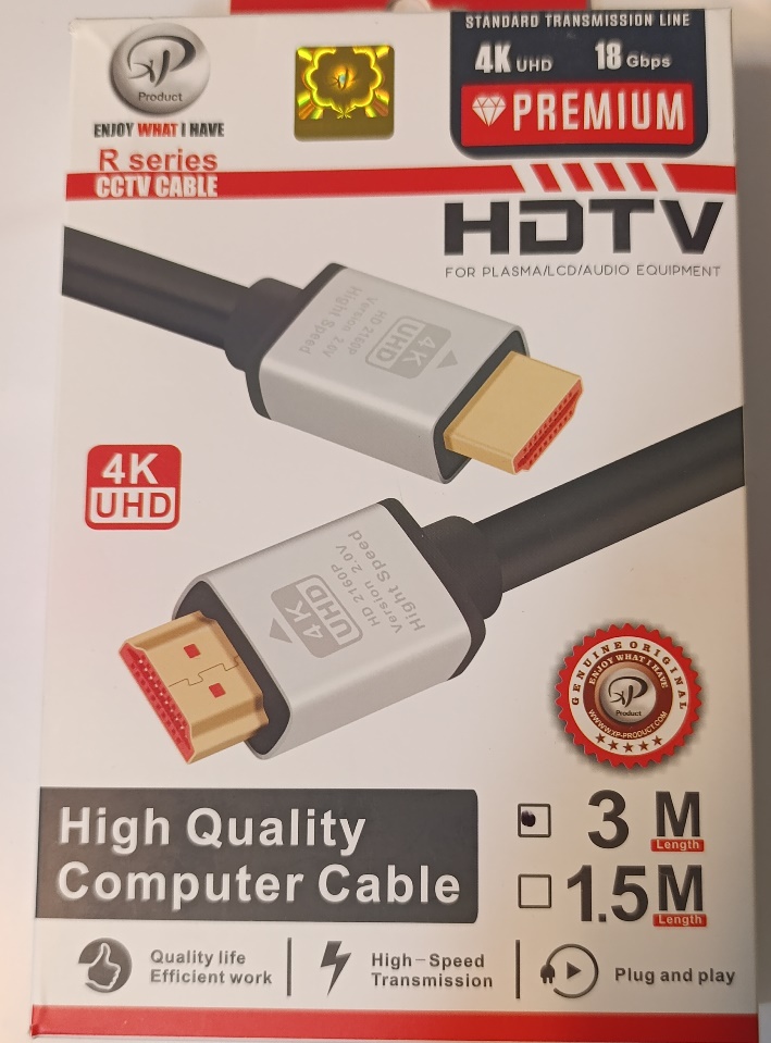 کابل HDMI 4K ایکس پی  طول 3 متر