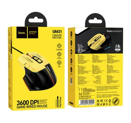 موس گیمینگ سیم دار هوکو (hoco) مدل GM31