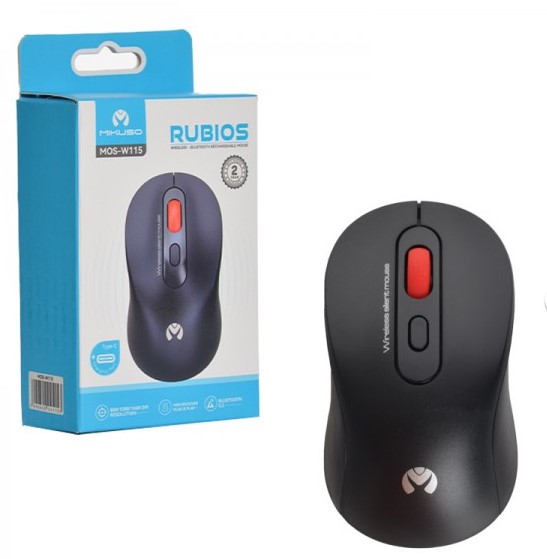 موس بی سیم/ بلوتوث شارژی میکاسو (MIKUSO) مدل MOS-W115