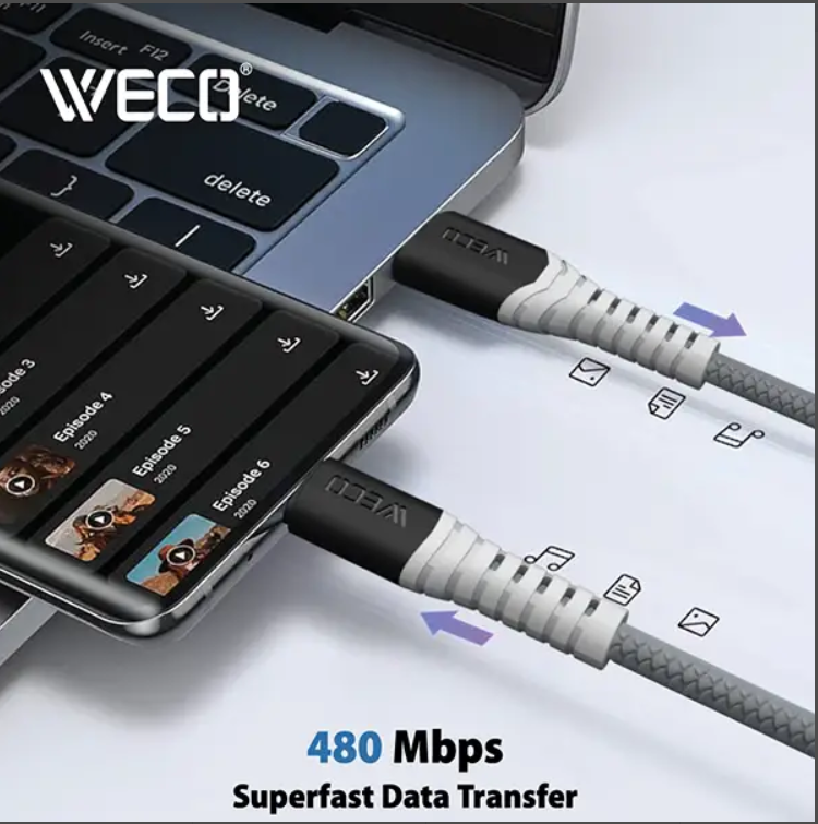 کابل شارژ ویکو WeC-45 Snake Type-C