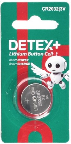 باتری سکه ای دیتکس پلاس (+DETEX) مدل 3V CR2032