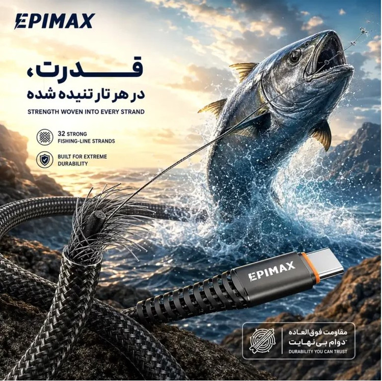 کابل شارژ اپیمکس EC-11 Paragliding Type-C