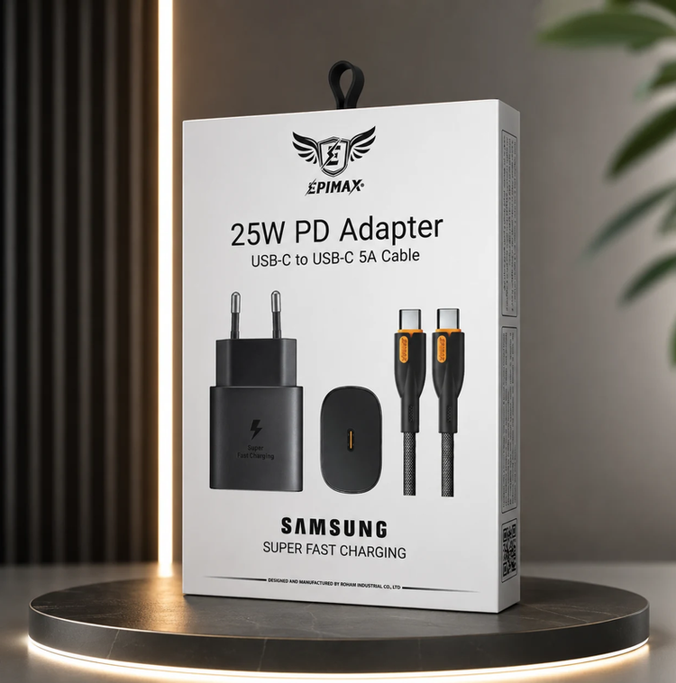 آداپتور شارژ 25 وات و کابل اپیمکس EA-175