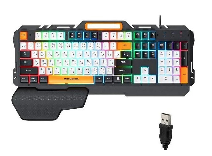 کیبورد گیمینگ iMICE مدل GK-700 با نورپردازی RGB با سیم